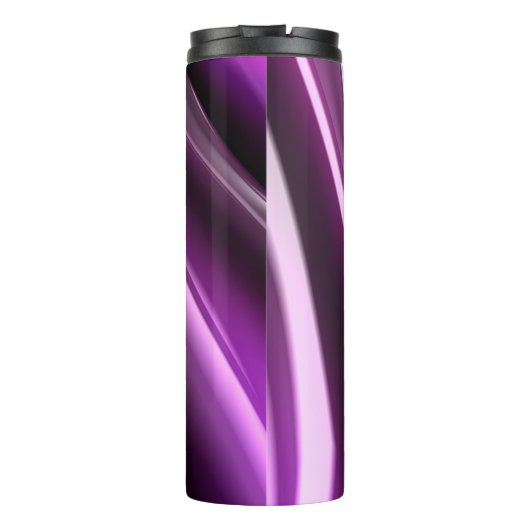 Bouteilles Isothermes Art 3D Abstrait violet monogramme (Dos)
