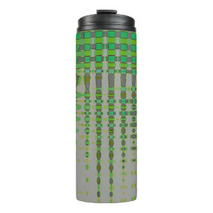 Bouteilles Isothermes Art Abstrait Vert 1003