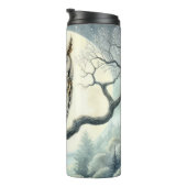 Bouteilles Isothermes Art aquarelle du hibou du crâne (Tourné sur la droite)