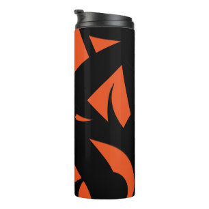 Bouteilles Isothermes Art contemporain orange / noir