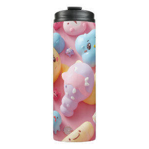 Bouteilles Isothermes Art de créature de jouet Pastel Kawaii