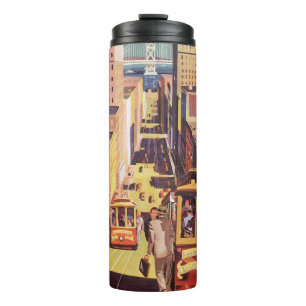 Bouteilles Isothermes Art de l'affiche de voyage des anciennes voitures 