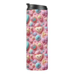 Bouteilles Isothermes Art de personnage de bonbon Pastel Kawaii