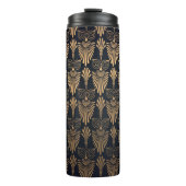 Bouteilles Isothermes Art Déco Black Gold : Retro. (Devant)