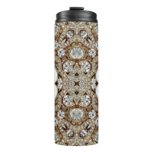 Bouteilles Isothermes Art Déco Glamour Vintage Mode Beige Or