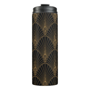 Bouteilles Isothermes Art déco : motif géométrique classique.