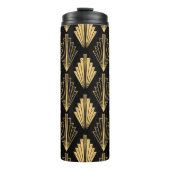 Bouteilles Isothermes Art Déco Or Noir : sans couture (Devant)