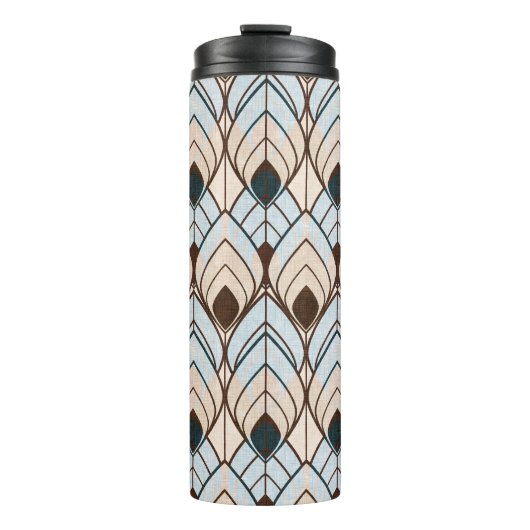 Bouteilles Isothermes Art Déco : Ornement sans Seamless Texturé. (Devant)