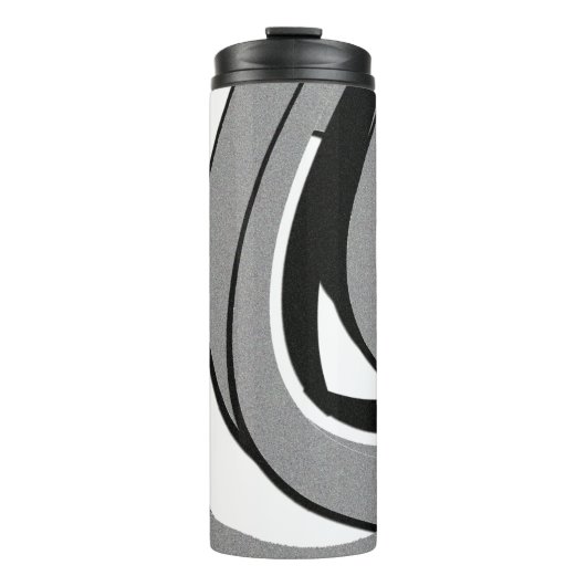 Bouteilles Isothermes Art en forme noir et blanc (Devant)
