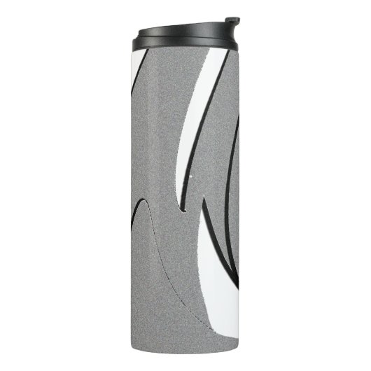 Bouteilles Isothermes Art en forme noir et blanc (Tourné sur la gauche)