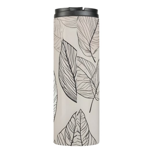 Bouteilles Isothermes Art feuille Boho (Dos)