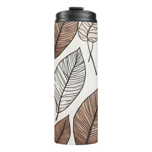 Bouteilles Isothermes Art feuille Boho (Devant)