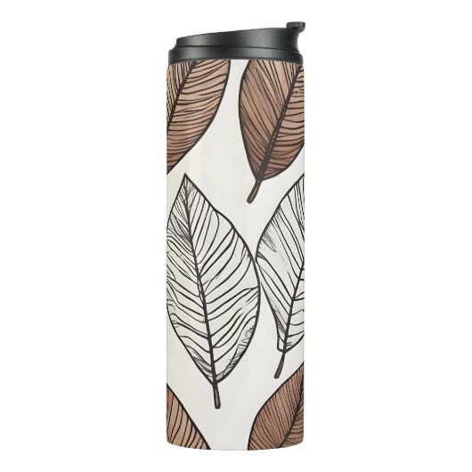 Bouteilles Isothermes Art feuille Boho (Tourné sur la gauche)