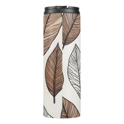 Bouteilles Isothermes Art feuille Boho (Dos)