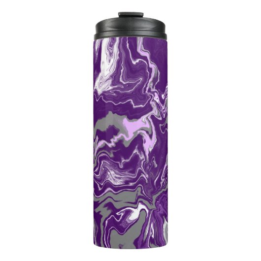 Bouteilles Isothermes Art fluide en marbre violet (Devant)