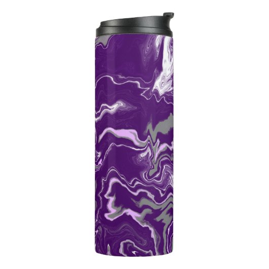 Bouteilles Isothermes Art fluide en marbre violet (Tourné sur la gauche)