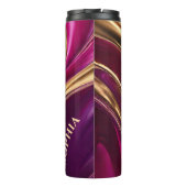 Bouteilles Isothermes Art-Fuchsia Abstrait moderne violet et or- (Dos)