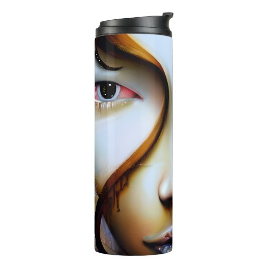 Bouteilles Isothermes Art Imaginaire Ethéal | Or et noir (Tourné sur la gauche)