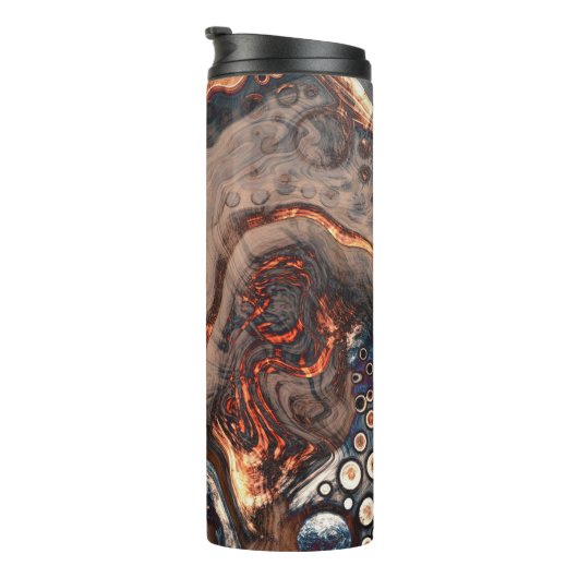 Bouteilles Isothermes Art moderne Brown et orange (Tourné sur la droite)