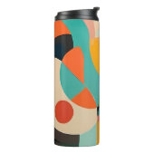 Bouteilles Isothermes Art Moderne Du Milieu Du Siècle, Nom Vertical, Géo (Tourné sur la gauche)