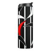 Bouteilles Isothermes Art moderne noir, blanc, rouge (Tourné sur la gauche)