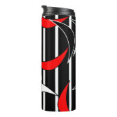 Bouteilles Isothermes Art moderne noir, blanc, rouge (Tourné sur la droite)