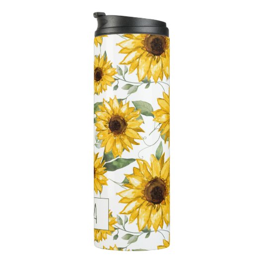 Bouteilles Isothermes Art Motif tournesol (Tourné sur la droite)