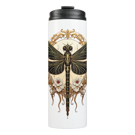 Bouteilles Isothermes Art Nouveau Dragonfly Elegant Steampunk (Devant)