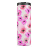 Bouteilles Isothermes Art numérique d'aquarelle rose Fleurs (Dos)