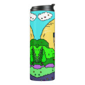 Bouteilles Isothermes Art Pixel de Disk Golf (Tourné sur la gauche)