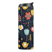 Bouteilles Isothermes Art populaire scandinave coloré Floral (Tourné sur la gauche)