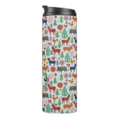 Bouteilles Isothermes Art populaire scandinave Monogramme Motif Boho Mod (Tourné sur la droite)