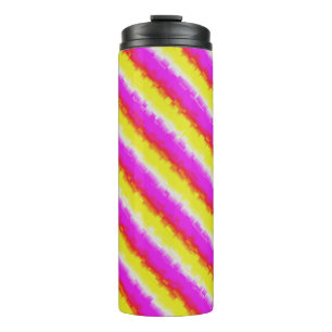 Bouteilles Isothermes Artdeco rose Jaune Artdeco Arc-en-ciel rayures
