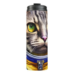 Bouteilles Isothermes Artwork de chats d'astronautes