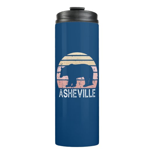 Bouteilles Isothermes Asheville North Carolina Retro Bear (Devant)
