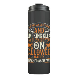 Bouteilles Isothermes Assistant d'enseignant Halloween Chats noirs et Ci