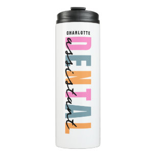 Bouteilles Isothermes Assistant dentaire Nom personnalisé Script moderne