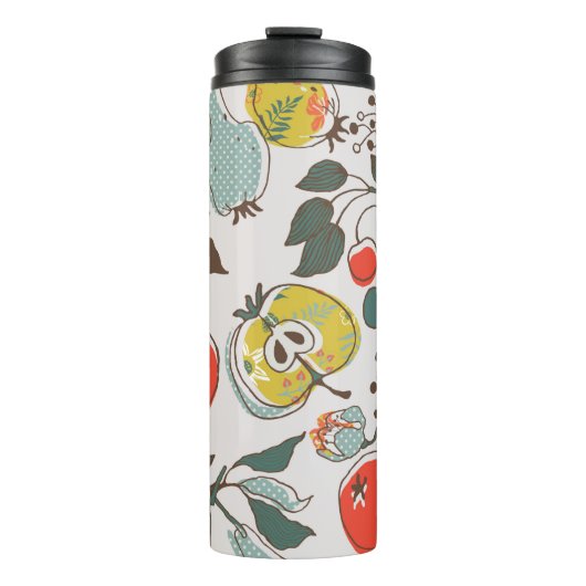 Bouteilles Isothermes assorted fruits. seamless pattern (Devant)