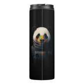 Bouteilles Isothermes Astronaut Panda with Neon Paint Splash  (Dos)