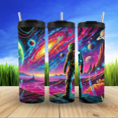 Bouteilles Isothermes Astronaute cosmique dans l'espace surréel