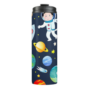 Bouteilles Isothermes Astronaute dans l'espace Planètes et Fusées Motif