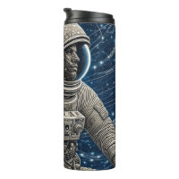 Astronaute d'art IA dans l'espace