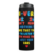 Bouteilles Isothermes Attrapez ce mignon Puzzle Coeur non verbal Écouter (Devant)