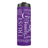 Bouteilles Isothermes Attributs18 Noms Personnalisés, Mots Wises (Devant)