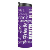 Bouteilles Isothermes Attributs18 Noms Personnalisés, Mots Wises (Tourné sur la droite)