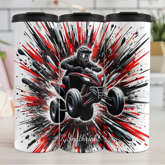 Bouteilles Isothermes ATV Rider Explosive Art Abstrait
