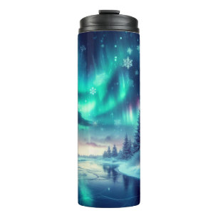 Bouteilles Isothermes aurora borealis/Noël/hiver