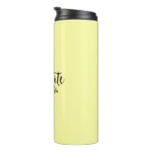 Bouteilles Isothermes Austenite florale jaune Jane Austen (Tourné sur la droite)