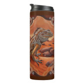 Bouteilles Isothermes Australian Iguana Lizard Wildlife Scene (Tourné sur la droite)