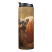 Bouteilles Isothermes Australien Terrier Chiot Automne Citrouille de pla (Tourné sur la droite)